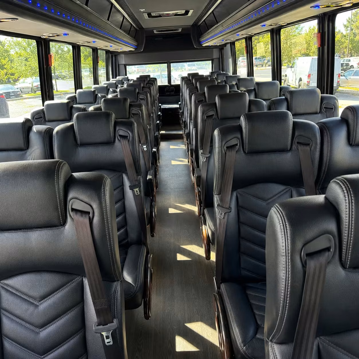 35 passenger minibus interior